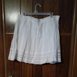 Old Navy White drawstring Skirt